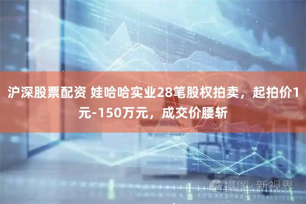 沪深股票配资 娃哈哈实业28笔股权拍卖，起拍价1元-150万元，成交价腰斩