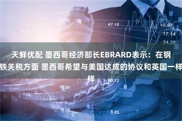 天鲜优配 墨西哥经济部长EBRARD表示：在钢铁关税方面 墨西哥希望与美国达成的协议和英国一样